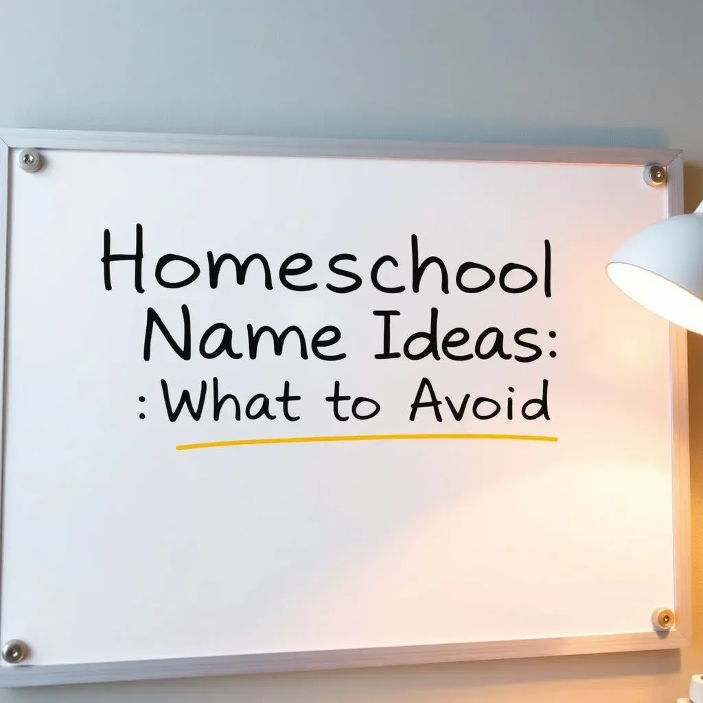 Homeschool Name Ideas: What to Avoid